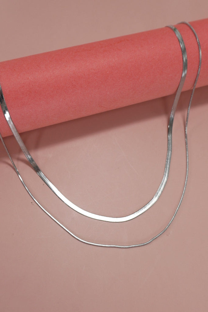 STAINLESS STEEL TARNISH FREE MULTI LAYER NECKLACE | 40NK315