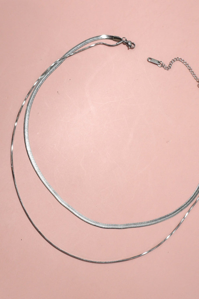 STAINLESS STEEL TARNISH FREE MULTI LAYER NECKLACE | 40NK315