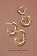 WATERPROOF STAINLESS STEEL TARNISH FREE HOOPS | 40E306