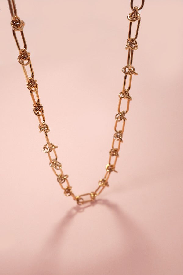 TITANIUM STEEL NON-TARNISH BARBED WIRE NECKLACE | 40NK330