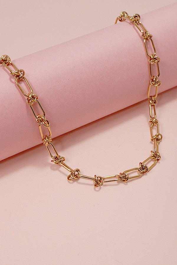 TITANIUM STEEL NON-TARNISH BARBED WIRE NECKLACE | 40NK330