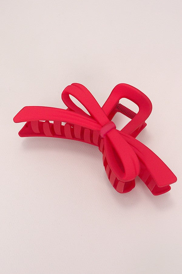LARGE JUMBO BOW RIBBON HAIR CLAW CLIPS 40H819