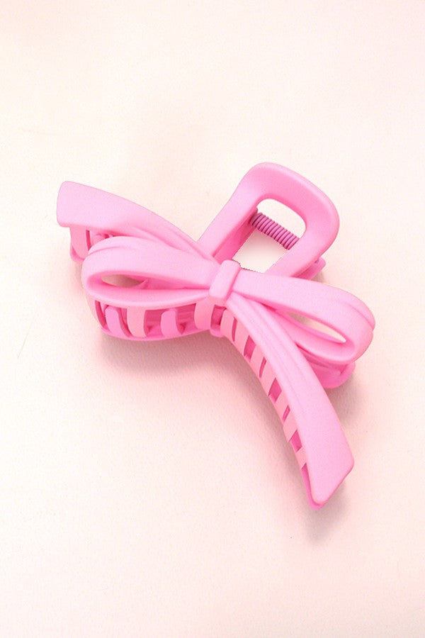 LARGE JUMBO BOW RIBBON HAIR CLAW CLIPS 40H819