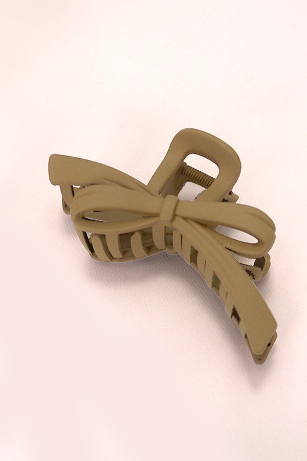 LARGE JUMBO BOW RIBBON HAIR CLAW CLIPS 40H819