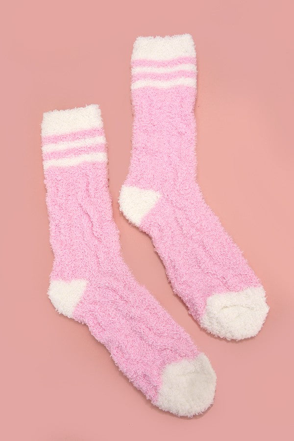 WARM CHINLON SOFT FLEECE FUZZY SOCKS | 40S02055