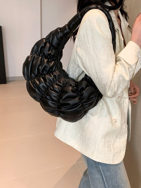 épine shoulder puff leather bag（3color） | épine