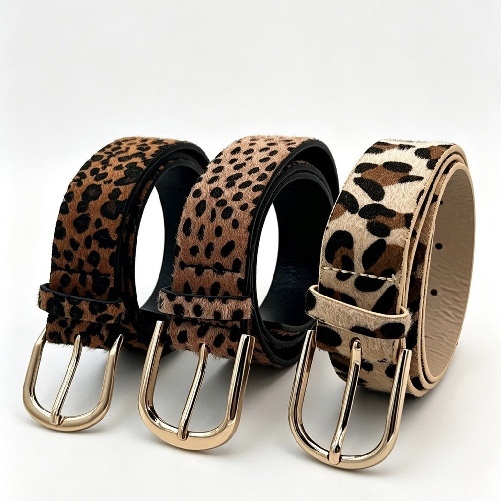 Faux Leather Leopard Belt | 40BT665