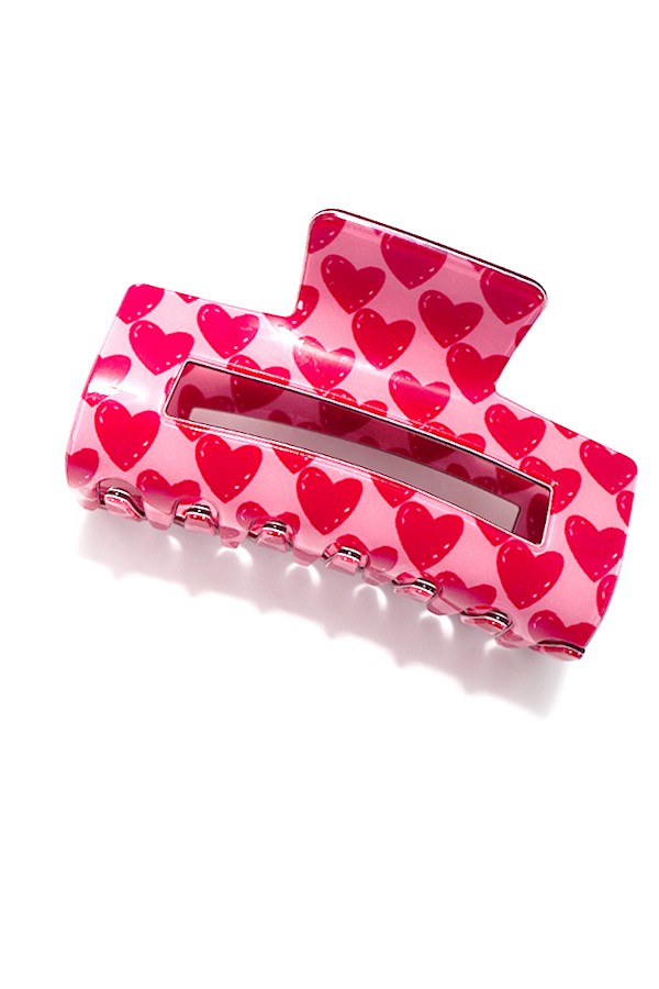 VALENTINE'S DAY GIFT HEART HAIR CLAW CLIPS | 40H840