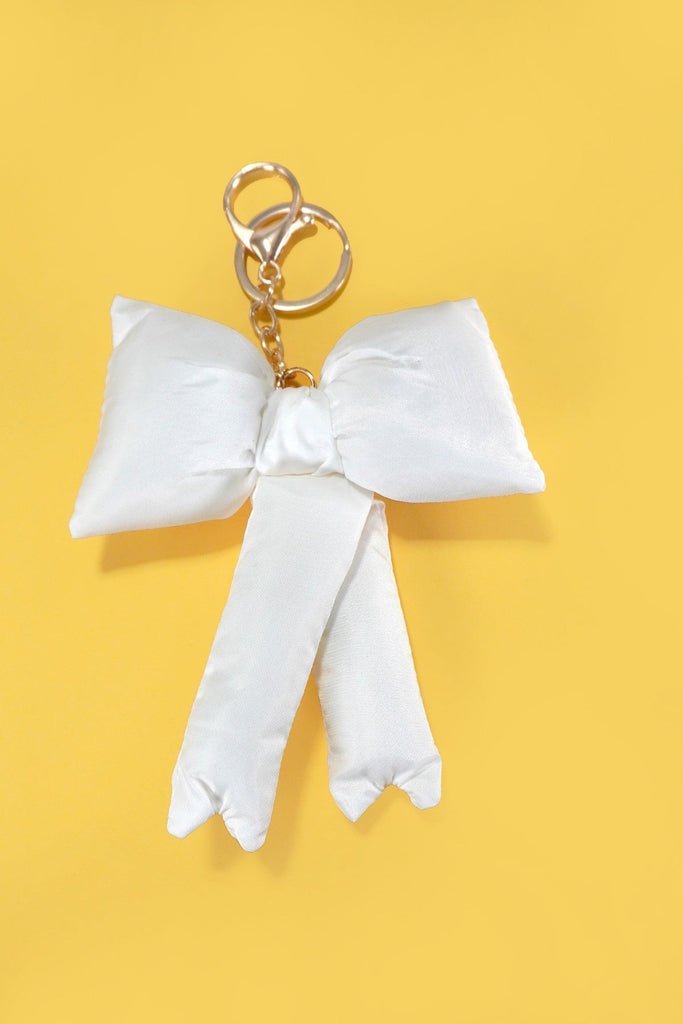TRENDING PUFFY BOW RIBBON BAG CHARM KEYCHAIN | 40KC109
