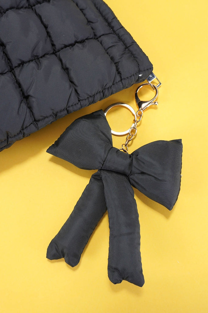 TRENDING PUFFY BOW RIBBON BAG CHARM KEYCHAIN | 40KC109