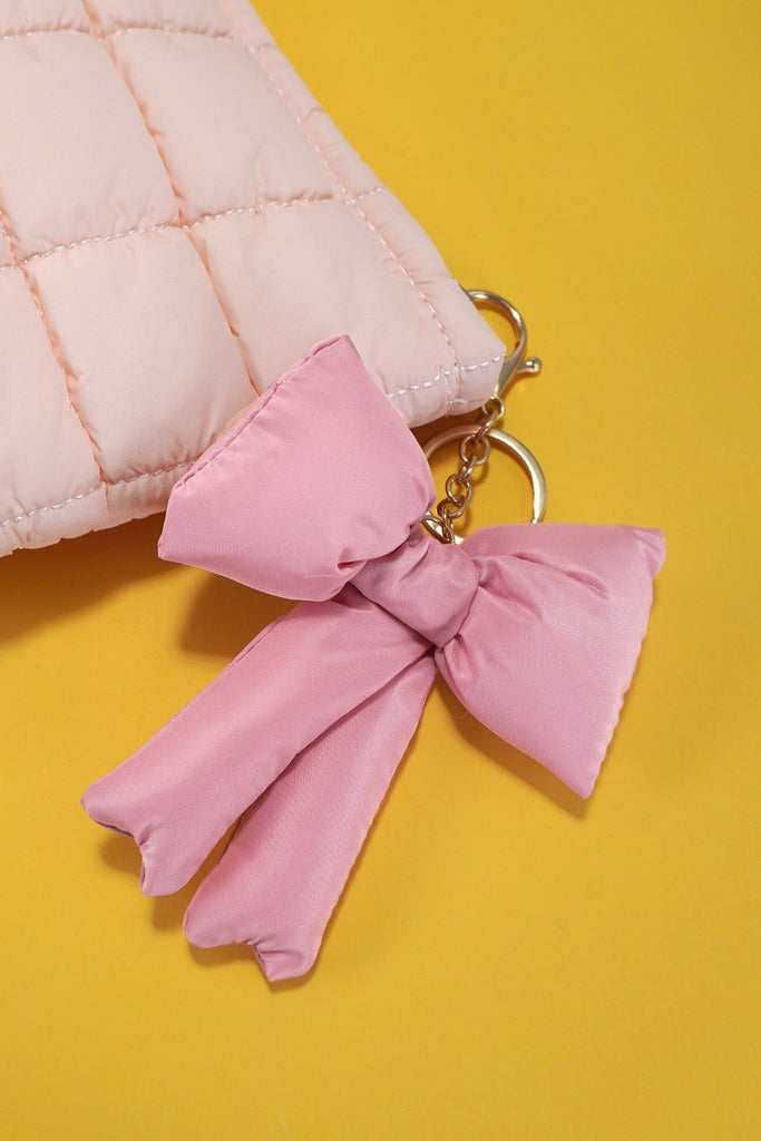 TRENDING PUFFY BOW RIBBON BAG CHARM KEYCHAIN | 40KC109