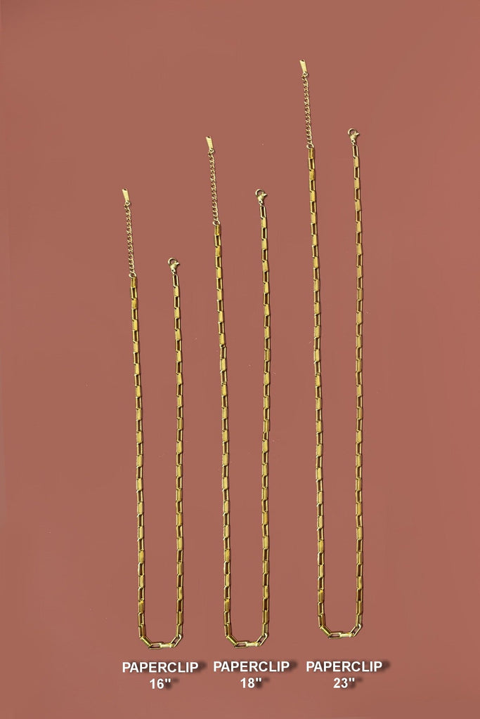 18K STAINLESS STEEL CHARM NECKLACE CHAINS IN SIZES | 40NK354