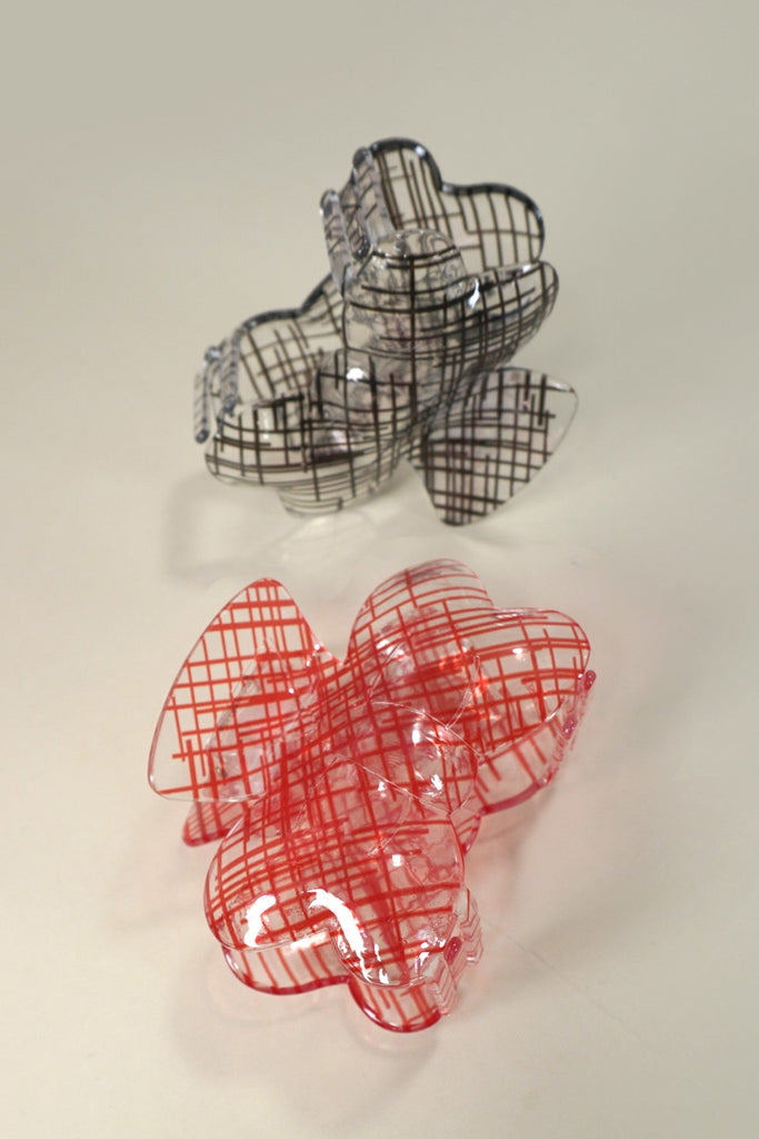 SHEER MESH LACE BOW HAIR CLAW CLIPS | 40H866