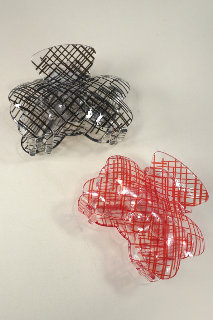 SHEER MESH LACE BOW HAIR CLAW CLIPS | 40H866