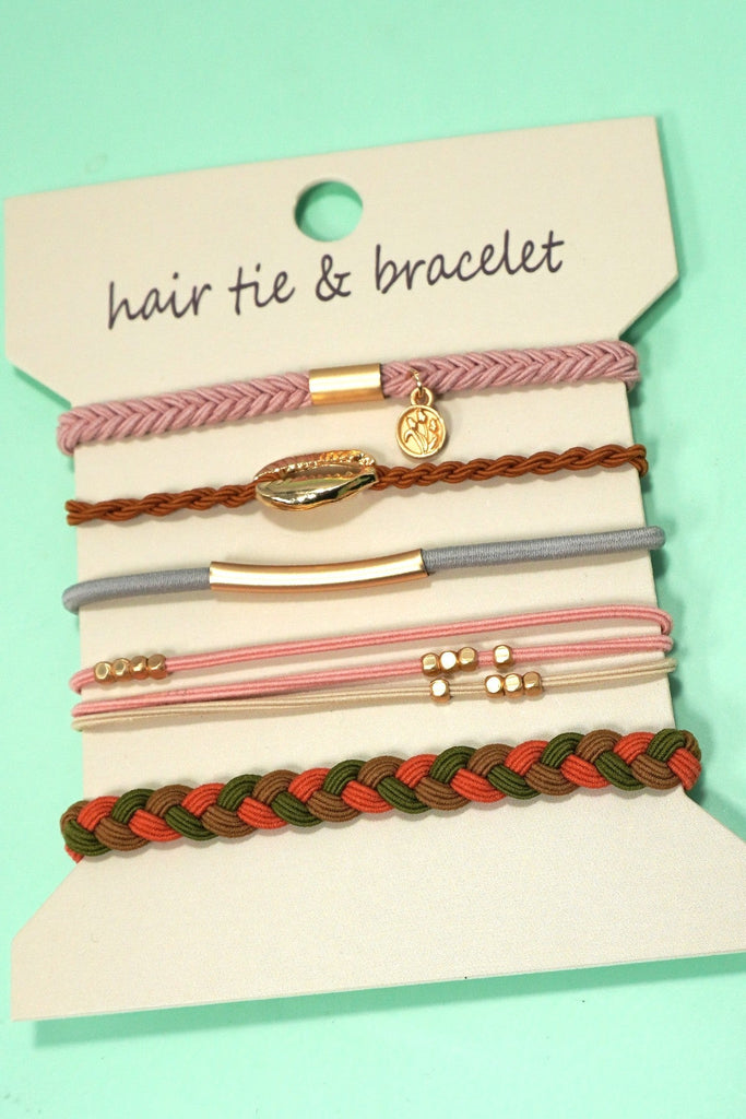 BOHO DUAL FUNCTION KNOT BRACELET HAIR TIES | 40BH104