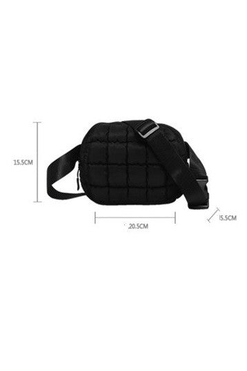 PUFFER QUILTED SLING BAG FANNY BAG BELT BUM BAG | 40P546