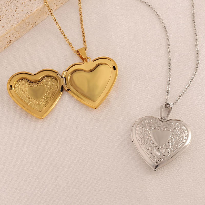 18K STAINLESS STEEL TARNISH FREE LOCKET NECKLACE | 40NK410
