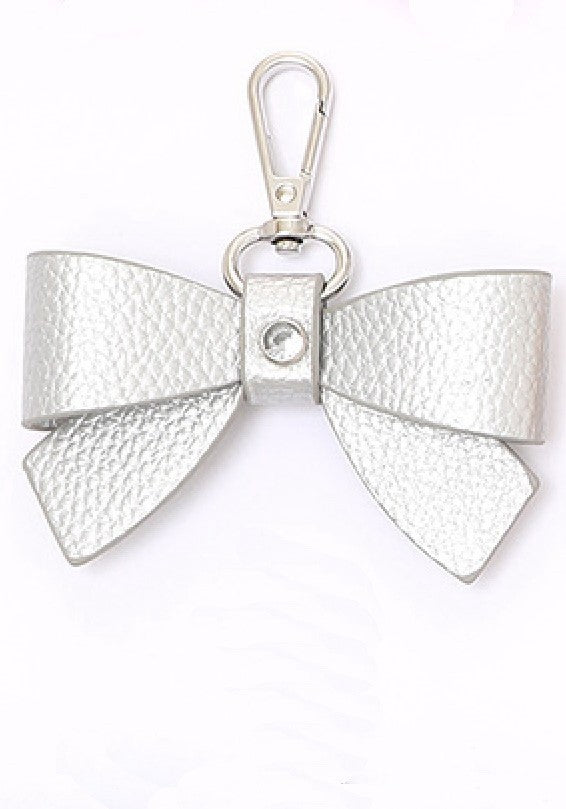 TRENDING VEGAN LEATHER BOW SHOE CHARM KEYCHAIN | 40KC137