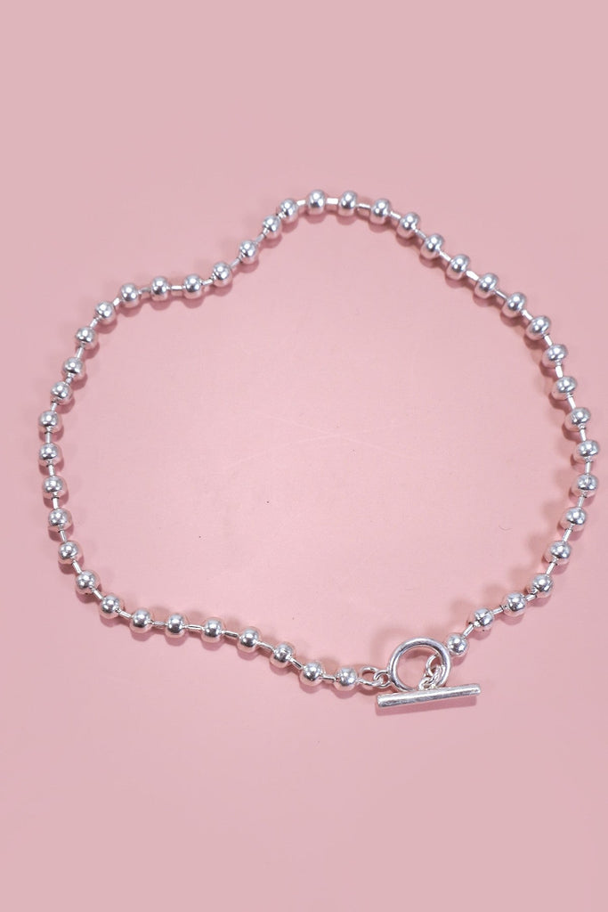 CLASSIC LARGE STATION BALL CHAIN TOGGLE NECKLACE | 80N1312