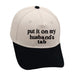 TWO TONE EMBROIDERY  WORD BASEBALL HAT CAP | 40HW730
