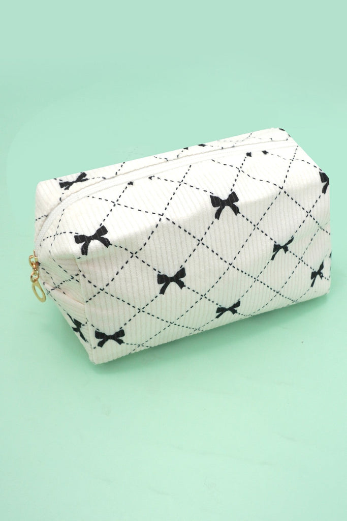 TRENDING BOW MAKEUP COSMETIC POUCH BAG | 40P550