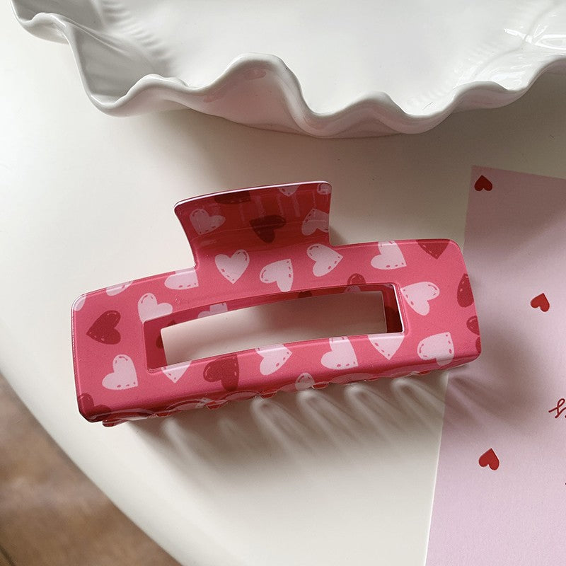 VALENTINE'S DAY GIFT HEART HAIR CLAW CLIPS | 40H887