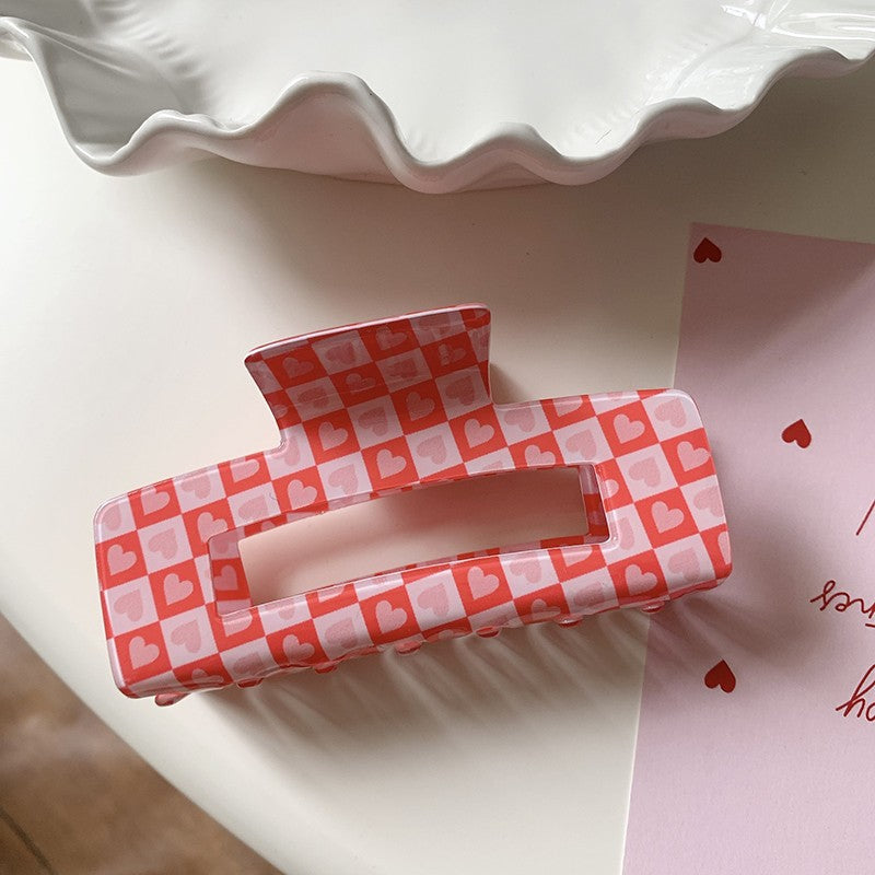 VALENTINE'S DAY GIFT HEART HAIR CLAW CLIPS | 40H887