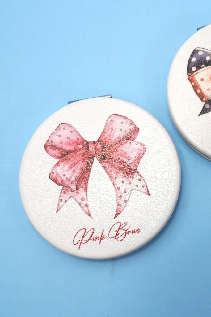 TRAVEL POCKET COMPACT HANDHELD BOW MIRROR | 40M100