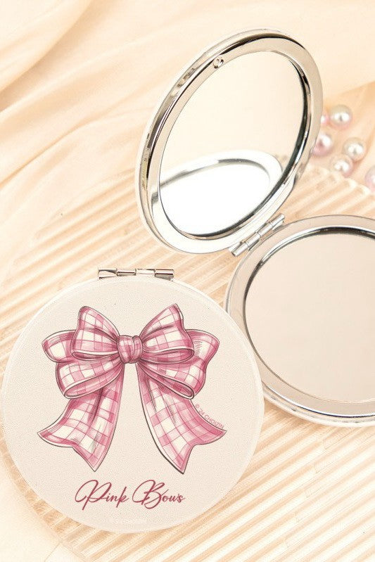 TRAVEL POCKET COMPACT HANDHELD BOW MIRROR | 40M100