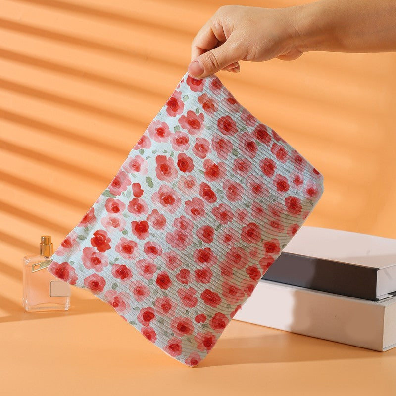 TRAVEL BOW CHERRY COSMETIC MAKEUP POUCH BAG | 40P553