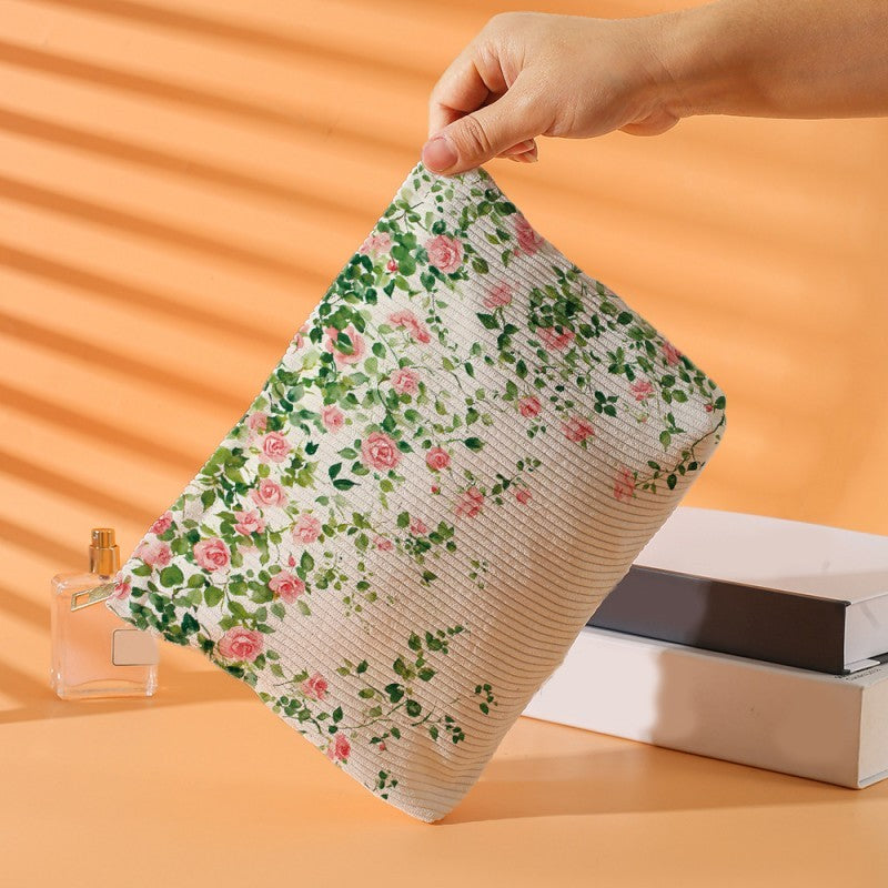 TRAVEL BOW CHERRY COSMETIC MAKEUP POUCH BAG | 40P553