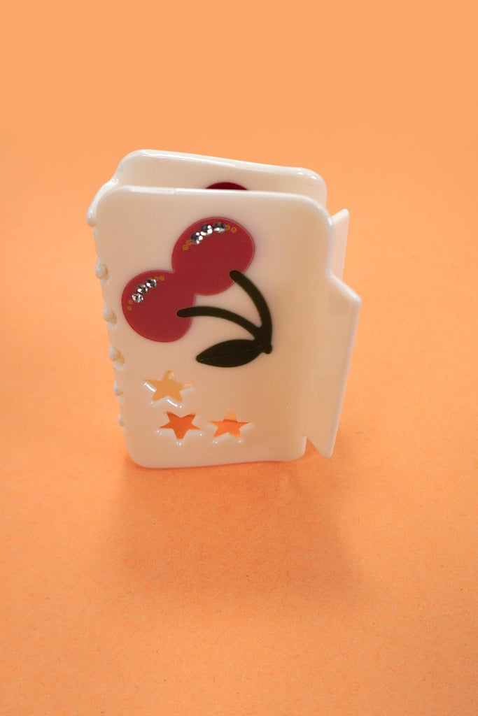 CHERRY STAR SQUARE RECTANGLE HAIR CLAW CLIPS | 40H906