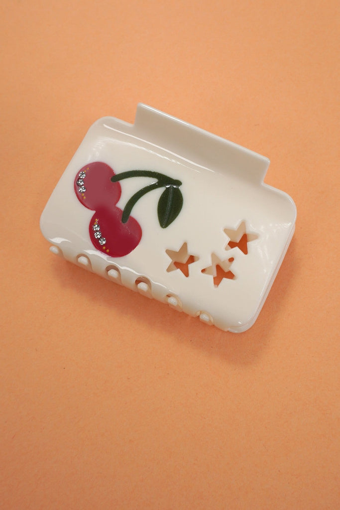 CHERRY STAR SQUARE RECTANGLE HAIR CLAW CLIPS | 40H906
