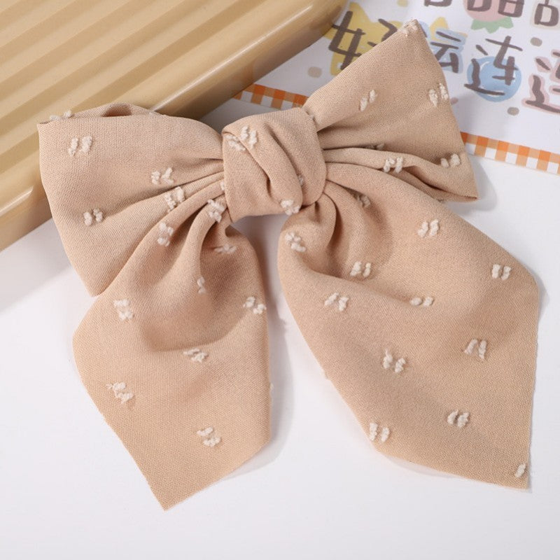 PRETTY DITSY ORGANZA BOW RIBBON HAIR CLIPS | 40H902
