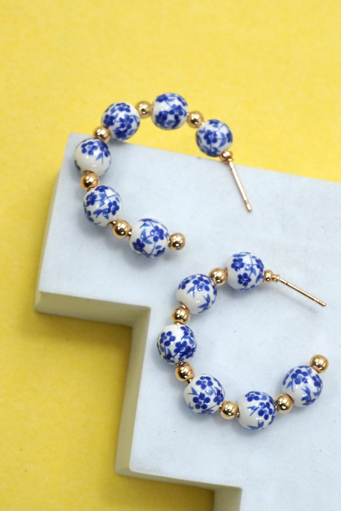 18K STAINLESS STEEL TARNISH FREE PORCELAIN HOOP | 40E353