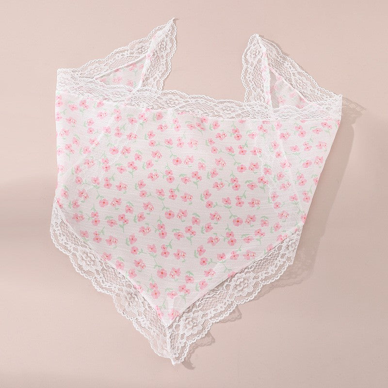 LACE FLORAL BANDANA HAIR SCARF HAIR BAND | 40H910