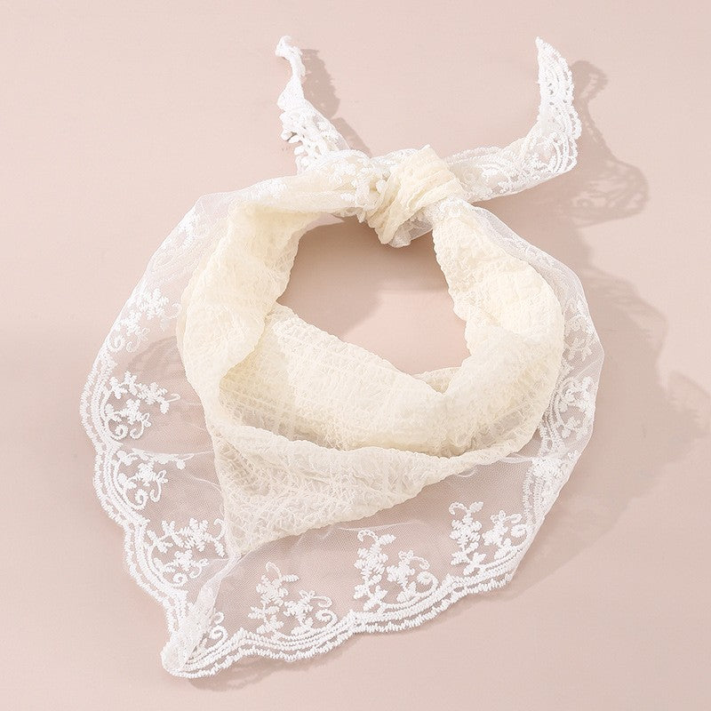 LACE FLORAL BANDANA HAIR SCARF HAIR BAND | 40H910
