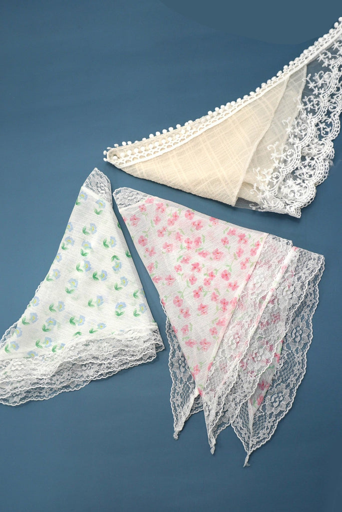 LACE FLORAL BANDANA HAIR SCARF HAIR BAND | 40H910