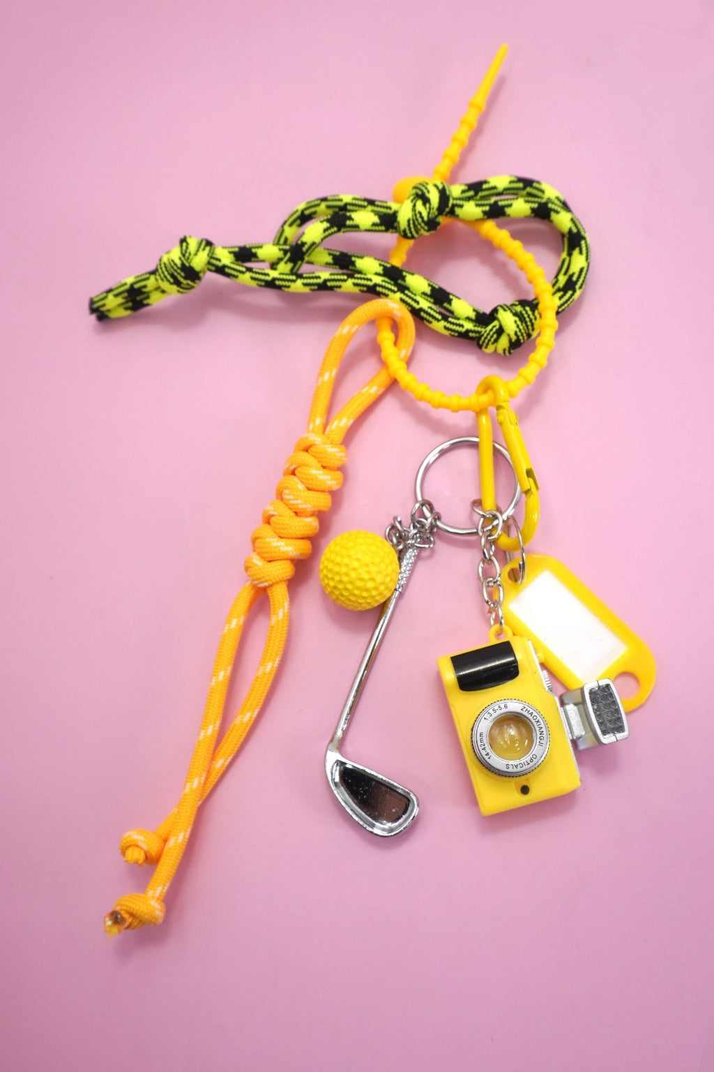 ROPE CORD CAMERA GOLF BAG CHARM KEYCHAIN | 40KC145
