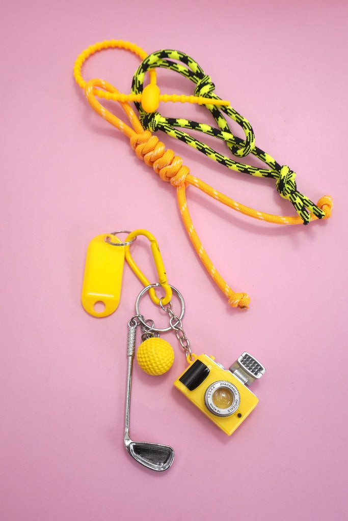 ROPE CORD CAMERA GOLF BAG CHARM KEYCHAIN | 40KC145