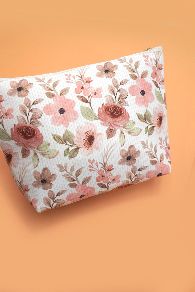 TRAVEL FLORAL COSMETIC MAKEUP POUCH BAG | 40P558