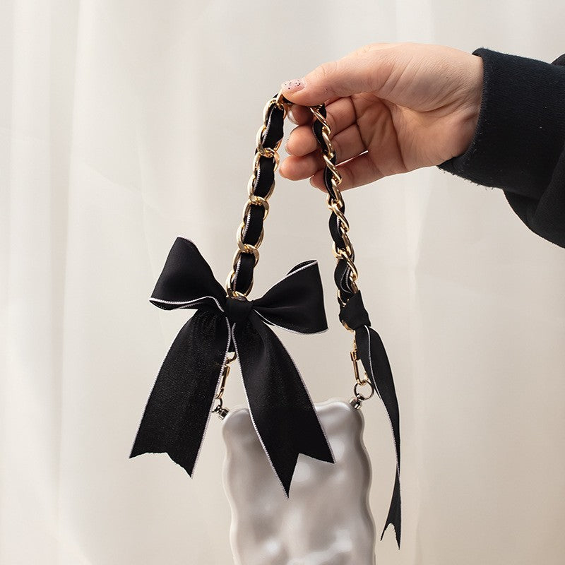 SILKY BOW PURSE BAG CHARM KEYCHAIN | 40KC147