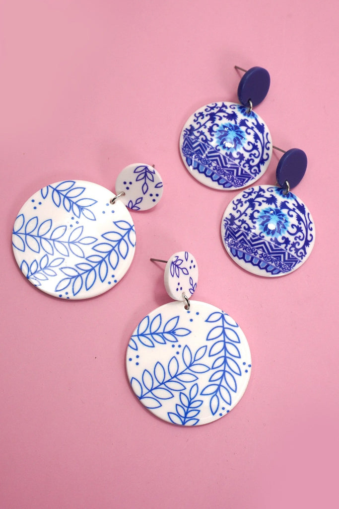 TRENDING TOILE PATTERN FLORAL DROP EARRINGS | 40E356