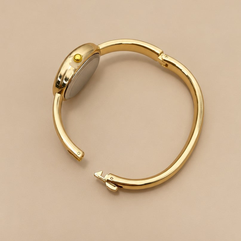 Gold-Tone Oval Bangle Analog Watch | 40WTH101