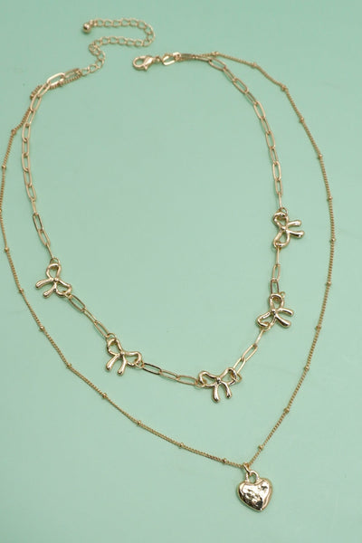 Christian Dior Vintage Heart D Silver Plated Charm Necklace
