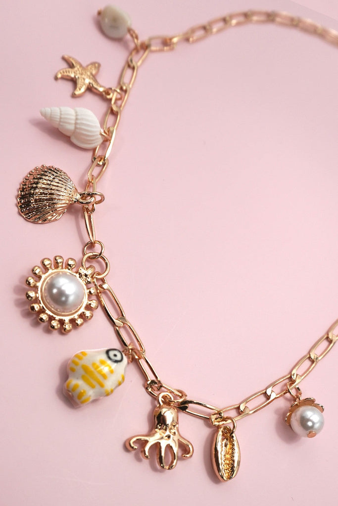 CHARM NECKLACE-FISHERMAN TOILE FISH SEA LIFE | 80N91663