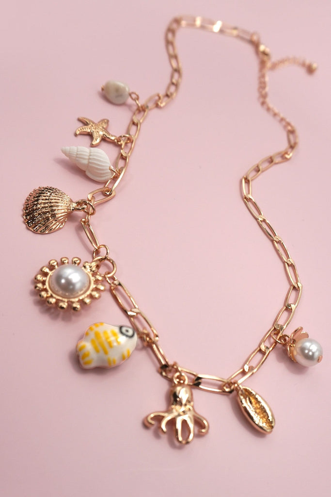 CHARM NECKLACE-FISHERMAN TOILE FISH SEA LIFE | 80N91663