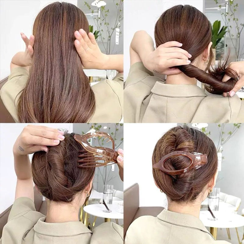 OVAL LAY DOWN FLAT HAIR CLAW CLIPS | 40H917