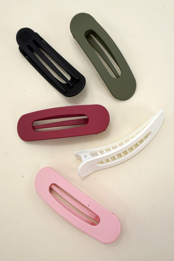 OVAL LAY DOWN FLAT HAIR CLAW CLIPS | 40H916