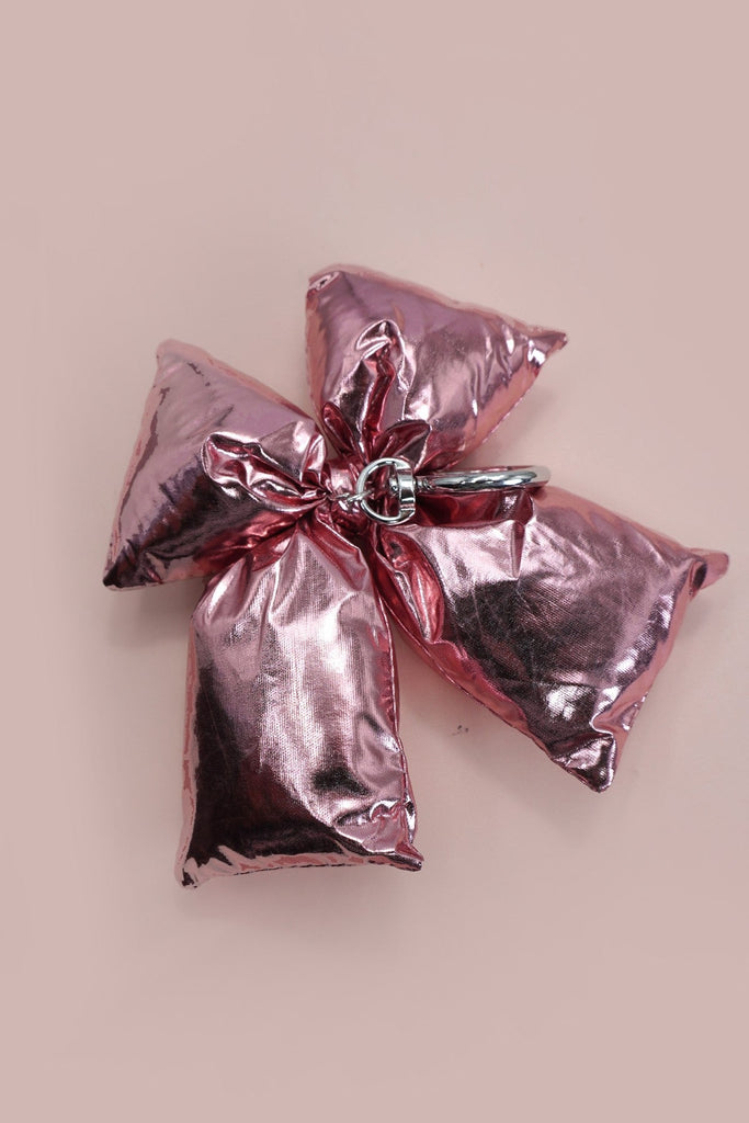 PUFFY BOW RIBBON BAG CHARM KEYCHAIN | 40KC151